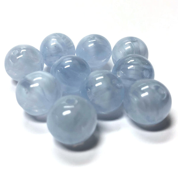 6MM Light Blue Glass Beads (300 pieces)