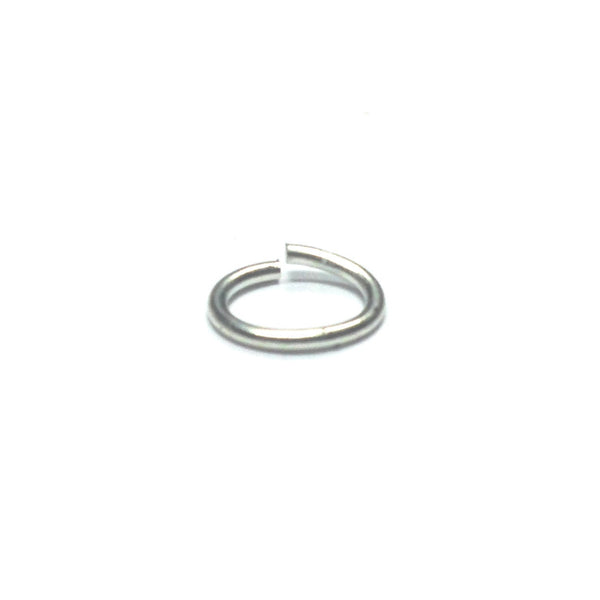 072 Inch Oval Jump Rings - Nickel Plated Steel