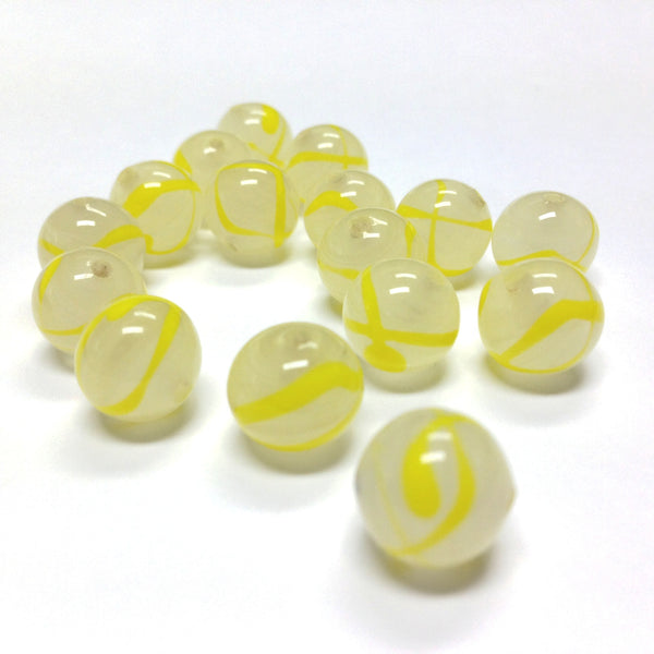 10MM Amethyst Opal Glass Round Bead (36 pieces)