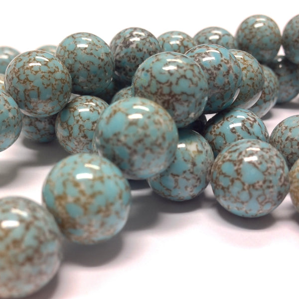 10MM Amethyst Opal Glass Round Bead (36 pieces)