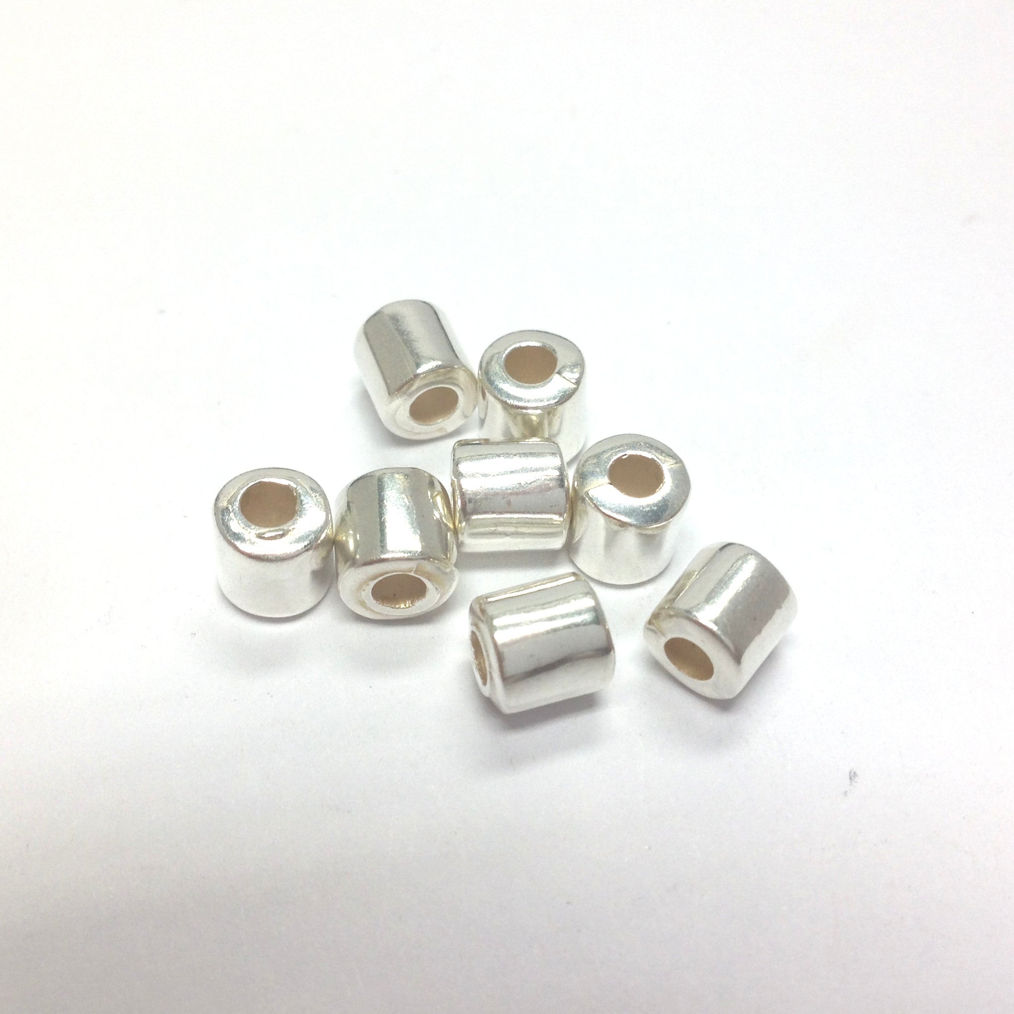 100 - Silver-Plated 2.5mm Round Metal Beads
