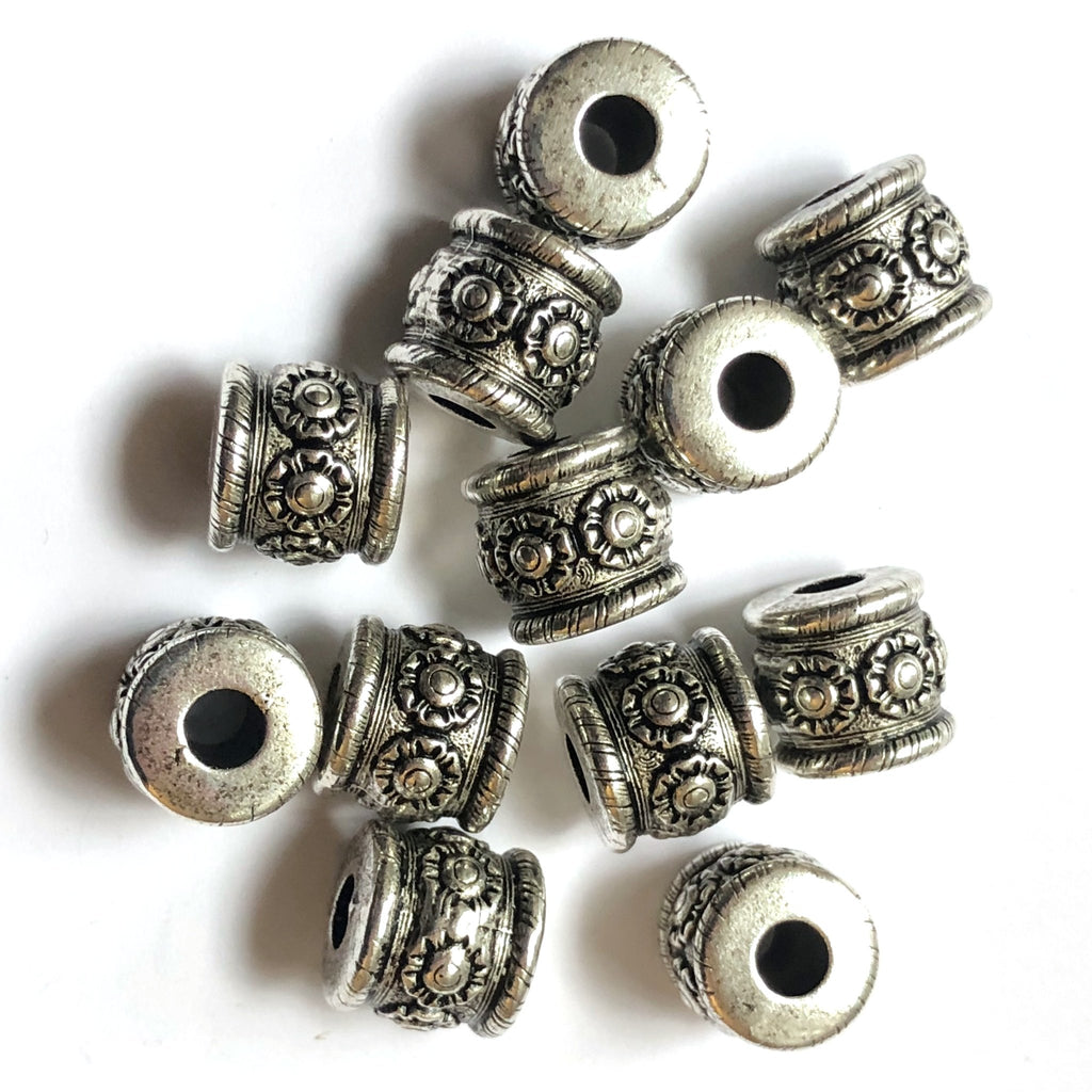 Oxidized Brass Metal Flat Oval Beads, 13mm by Bead Landing™